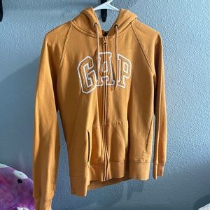 Yellow women’s zip up hoodie